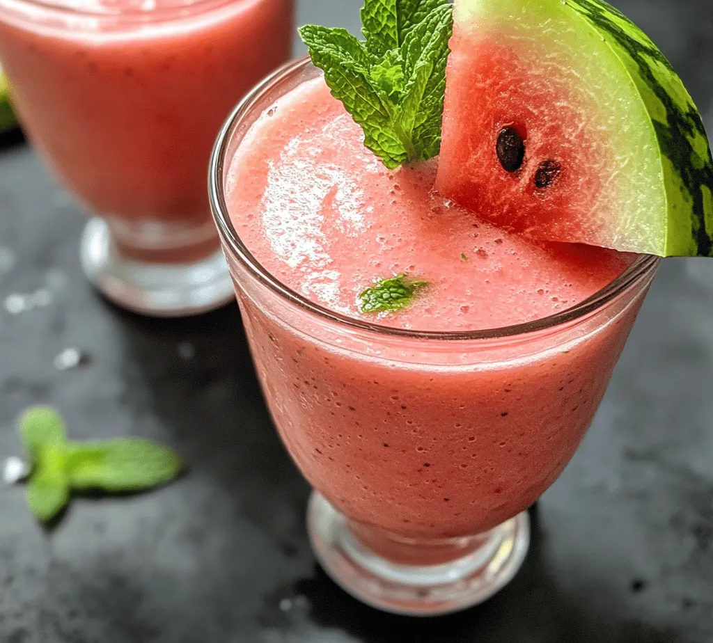 As the summer sun blazes down, there's nothing quite as satisfying as a cool, refreshing drink to help you beat the heat. Enter the watermelon smoothie—a delightful concoction that combines the juicy sweetness of watermelon with the creaminess of bananas and the refreshing zing of lime. This smoothie not only quenches your thirst but also provides a burst of nutrition, making it an ideal choice for both kids and adults alike.