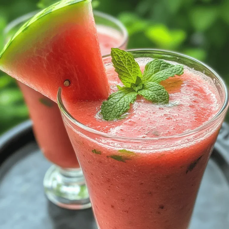 As the summer sun blazes down, there's nothing quite as satisfying as a cool, refreshing drink to help you beat the heat. Enter the watermelon smoothie—a delightful concoction that combines the juicy sweetness of watermelon with the creaminess of bananas and the refreshing zing of lime. This smoothie not only quenches your thirst but also provides a burst of nutrition, making it an ideal choice for both kids and adults alike.