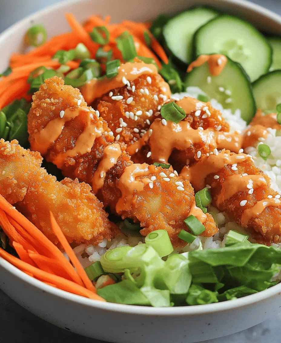 The Bang Bang Chicken Bowl has taken the culinary scene by storm, captivating food enthusiasts with its bold flavors and colorful presentation. This dish is a delightful amalgamation of crispy chicken, fresh vegetables, and a creamy, spicy sauce that has earned its place in the hearts (and stomachs) of many. Originating from the popular Bang Bang Chicken dish, this bowl meal is not just a feast for the taste buds but also a wholesome option packed with protein, vitamins, and minerals.