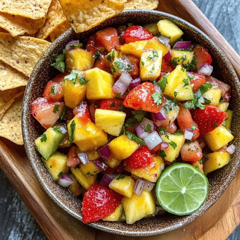 For the Fruity Fiesta Salsa, the selection of ingredients plays a crucial role in achieving the best flavor and texture. The use of seasonal fruits not only enhances the taste but also ensures that you're using the freshest, most flavorful components available.