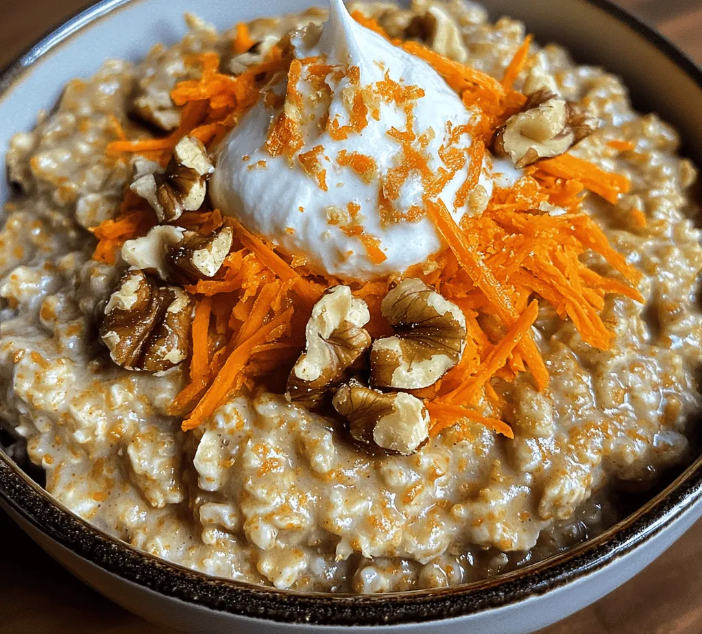 Oatmeal has long been heralded as a breakfast superstar, celebrated for its hearty texture, versatility, and myriad health benefits. In recent years, the traditional bowl of oatmeal has evolved from a simple, comforting dish to a canvas for culinary creativity. Enter the Carrot Cake Oatmeal Delight—a delightful fusion that marries the beloved flavors of carrot cake with the nutritional prowess of oatmeal. This innovative recipe not only satisfies your sweet tooth but also provides a wholesome breakfast option that is perfect for health-conscious individuals and families alike.