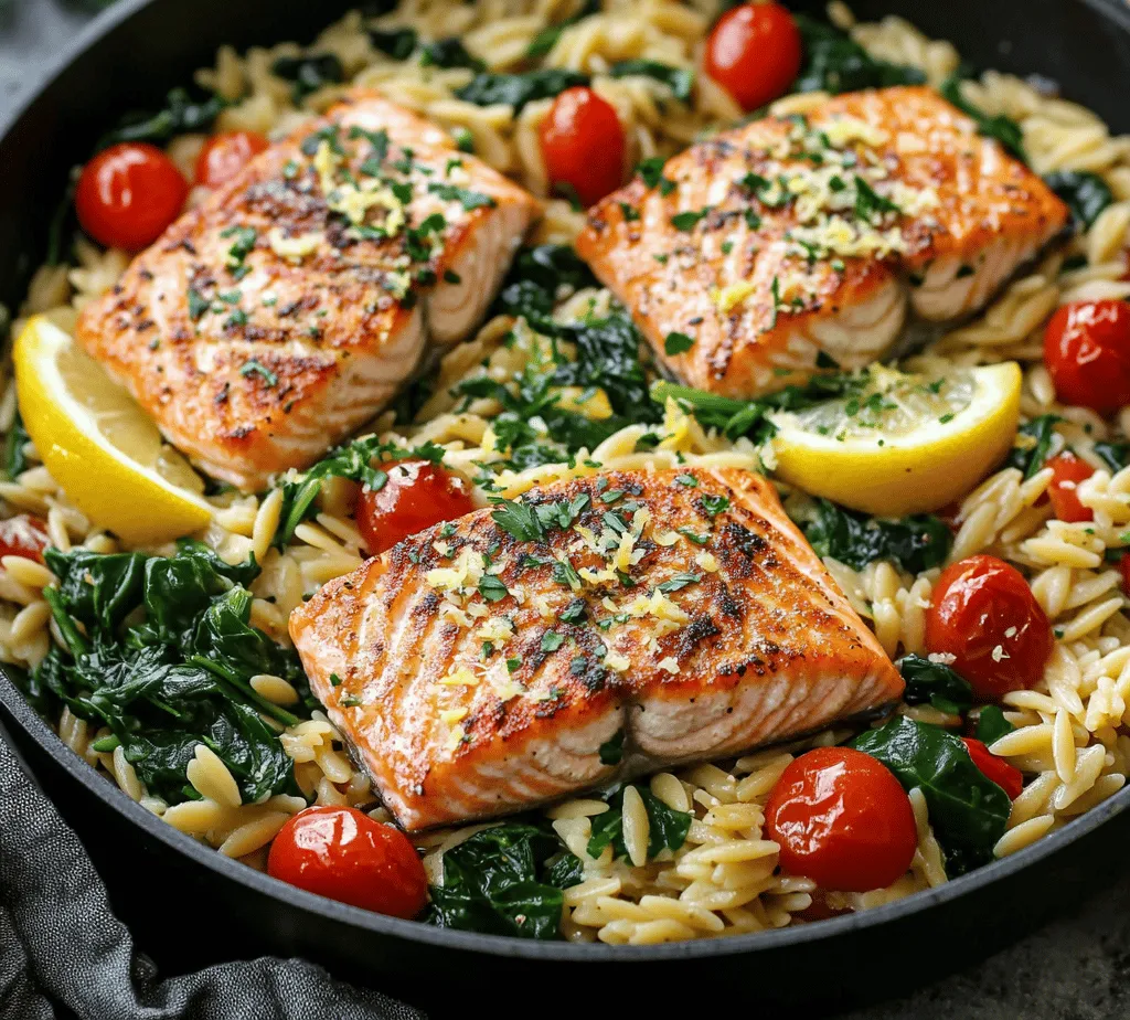 In the fast-paced world we live in, finding time to prepare a healthy, delicious meal can often feel like a daunting task. Enter the One Skillet Salmon with Lemon Orzo, a delightful dish that encapsulates convenience and flavor in a single pan. This recipe not only simplifies the cooking process but also delivers on taste and nutrition, making it a perfect choice for a weeknight dinner. Within just 30 minutes, you can prepare a satisfying meal that is as wholesome as it is delicious.