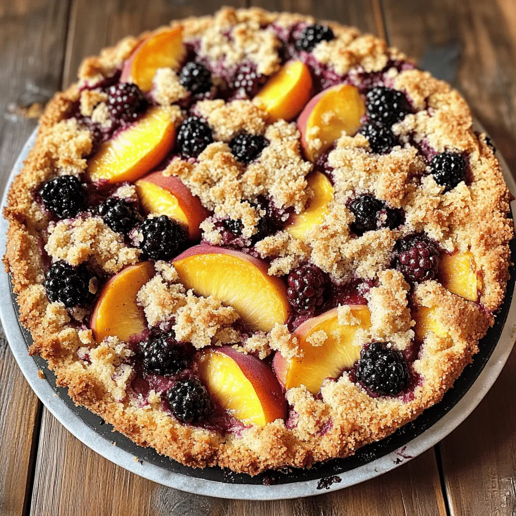 There’s something truly enchanting about the aroma of a freshly baked coffee cake wafting through your home. This Peach Blackberry Coffee Cake Delight combines the sweetness of ripe peaches with the tartness of blackberries, creating a harmonious blend that captivates the senses. Ideal for breakfast, brunch, or an afternoon snack, this delightful treat pairs beautifully with a cup of coffee or tea, making it a versatile addition to any occasion. Whether you’re hosting a casual gathering or simply indulging yourself, this cake promises to impress with its vibrant flavors and moist texture.