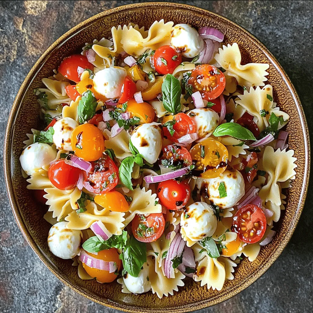 Pasta salads are a staple in culinary traditions around the world, loved for their versatility and ability to serve as both a side dish and a main course. As the warm months approach, these salads shine brightly, showcasing fresh, vibrant ingredients that capture the essence of summer. The Vibrant Bruschetta Pasta Salad is the perfect embodiment of this concept, bringing together the delightful flavors and textures reminiscent of classic bruschetta in a light, satisfying pasta dish.