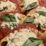Delve into the world of comfort food with this easy spinach and ricotta stuffed shells recipe. For those who appreciate the harmony of flavors, this dish combines the rich, creamy essence of ricotta cheese with the vibrant, nutritious goodness of spinach. Each tender pasta shell cradles this delightful filling, creating a symphony of taste that is further enhanced by a generous topping of marinara sauce and melted mozzarella cheese. Whether you are seeking a quick weeknight dinner or an impressive dish for a special occasion, this recipe is your go-to solution. Not only is it simple to prepare, but it also provides a wholesome meal that the whole family will adore.