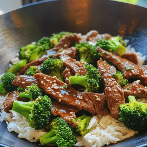 Stir-Fried Harmony: Chinese Beef and Broccoli is a culinary delight that brings the vibrant flavors of Chinese cuisine into your kitchen. This dish is not only celebrated for its delectable taste but also for its quick preparation time, making it a perfect choice for busy weeknights. With its colorful presentation and pleasing contrast of textures, Chinese Beef and Broccoli has become a staple in many households, showcasing how a simple meal can be both nutritious and satisfying.