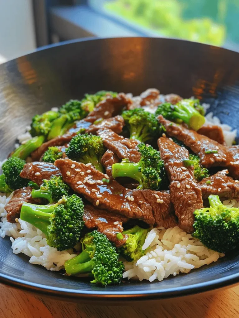 Stir-Fried Harmony: Chinese Beef and Broccoli is a culinary delight that brings the vibrant flavors of Chinese cuisine into your kitchen. This dish is not only celebrated for its delectable taste but also for its quick preparation time, making it a perfect choice for busy weeknights. With its colorful presentation and pleasing contrast of textures, Chinese Beef and Broccoli has become a staple in many households, showcasing how a simple meal can be both nutritious and satisfying.