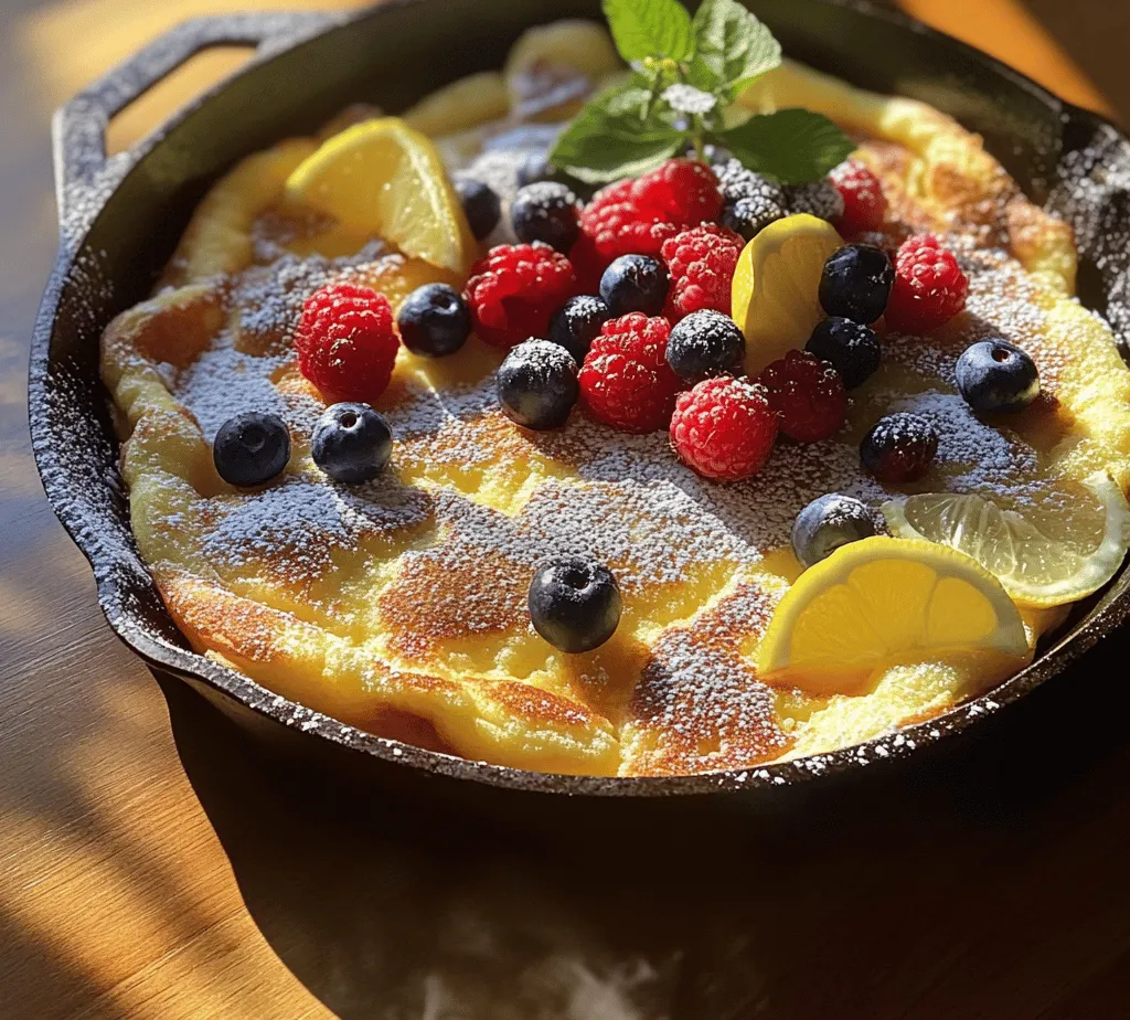 To create the perfect Fluffy Baked German Pancake, begin by whisking together your ingredients to achieve a smooth and homogenous batter. In a mixing bowl, combine the eggs, milk, flour, and salt. It’s essential to start with room temperature eggs and milk, as this helps the batter blend more easily. Using a whisk, mix the ingredients vigorously until no lumps remain. The batter should be silky and slightly thick, resembling a pancake batter consistency but with a bit more fluidity. This ensures that the pancake rises evenly in the oven, creating that iconic fluffy texture.