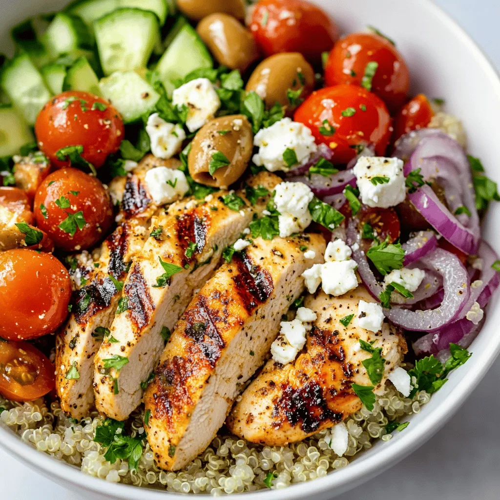 Creating the perfect Mediterranean-Inspired Lemon-Dill Chicken Bowls begins with high-quality ingredients that enhance the dish's flavor and nutritional value. Each component plays a significant role in contributing to the overall taste and health benefits of the meal. Let's take a closer look at the main ingredients and their individual contributions to this delightful recipe.