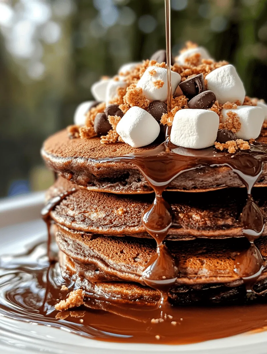 Pancakes have long been revered as a breakfast staple, cherished for their fluffy texture and comforting warmth. Whether drizzled with syrup, topped with fresh fruit, or served alongside crispy bacon, pancakes offer a canvas for creativity and indulgence. As breakfast continues to evolve, the culinary world has embraced innovative twists on classic recipes, and one of the most delightful innovations is S’mores Pancakes. This unique dish ingeniously combines the beloved flavors of the classic campfire treat – chocolate, marshmallows, and graham crackers – into a breakfast masterpiece that is perfect for any occasion.