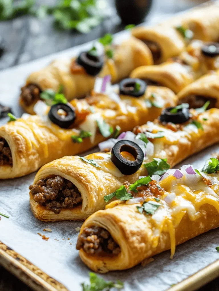When it comes to delightful snacks or quick meal options, cheesy taco sticks stand out as a favorite for many. These scrumptious bites perfectly blend savory flavors and textures, making them a versatile treat that appeals to both kids and adults alike. The combination of seasoned ground beef or turkey, melty cheese, and crispy crescent roll dough creates an irresistible experience that is hard to resist. Whether you're hosting a last-minute gathering, looking for a fun family dinner, or simply craving a snack, cheesy taco sticks are an excellent choice.