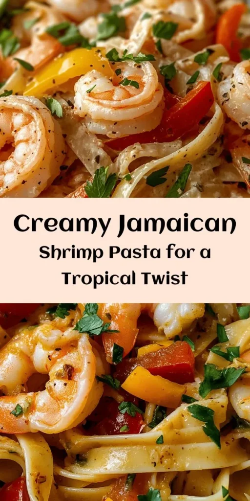 Dive into the flavors of the Caribbean with this Jamaican Shrimp Pasta! This creamy delight features succulent shrimp tossed with colorful bell peppers and infused with a rich coconut milk sauce, all seasoned with a hint of jerk spice. Ready in just 30 minutes, this dish is perfect for a quick weeknight dinner or a special occasion. Don’t forget to garnish with fresh herbs and a sprinkle of Parmesan for an extra touch. Your taste buds will thank you!