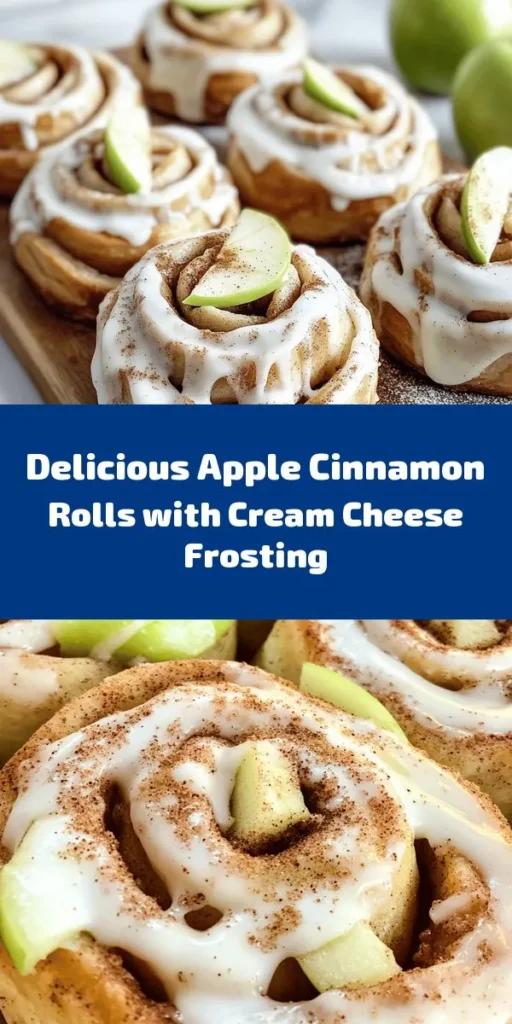 Indulge in the sweetness of homemade apple cinnamon rolls topped with a luscious cream cheese frosting. This easy recipe combines fluffy dough with a tasty apple and cinnamon filling for a delightful treat that's perfect for breakfast or dessert. With just a bit of prep and patience, you can enjoy warm, gooey rolls that are sure to impress. Ideal for sharing with family and friends, these rolls are a comforting classic that will leave everyone wanting more!