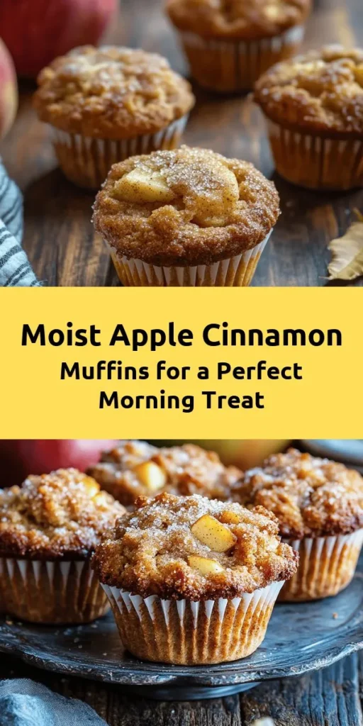 Indulge in these irresistible moist apple cinnamon muffins, bursting with flavor and the perfect balance of sweetness! With a delightful mix of Granny Smith and Honeycrisp apples, these muffins are easy to whip up in just 40 minutes. The warm spices of cinnamon and nutmeg create a cozy aroma, while the crunchy topping adds a sweet finish. Perfect for breakfast or a snack, follow this simple recipe and enjoy homemade goodness straight from the oven!