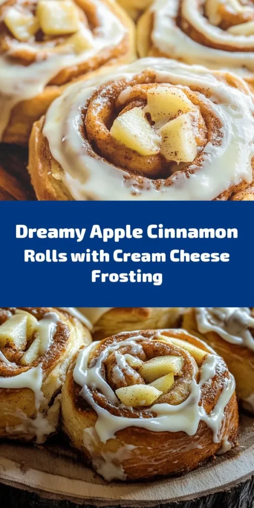 Indulge in these irresistible Apple Cinnamon Rolls topped with creamy frosting! Perfect for brunch or a sweet treat, these rolls blend warm, homemade dough with a deliciously spiced apple filling. The cream cheese frosting adds the perfect finishing touch. From mixing the dough to savoring each bite, this recipe is a delightful way to enjoy the flavors of fall. Bake a batch today and share these warm, gooey rolls with family and friends!